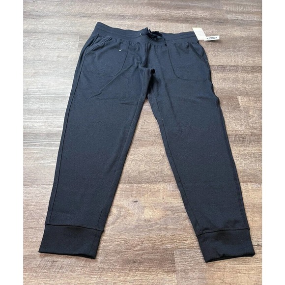Old Navy Active Mens Joggers Size Large Navy Blue Mid Rise O6 - Picture 1 of 8